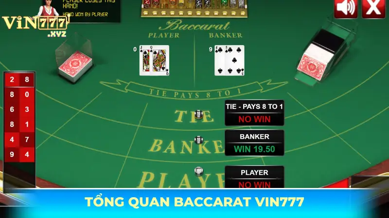 Baccarat Vin777 - Hướng dẫn chơi, rinh chiến thắng tầm tay